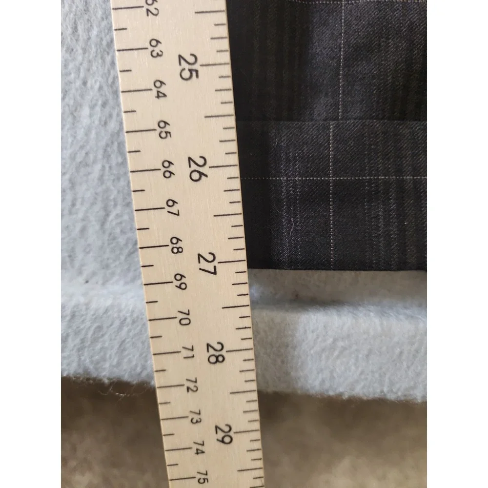Mecca 2 Piece Dark Brown Suit Glen Check Pattern Sz52